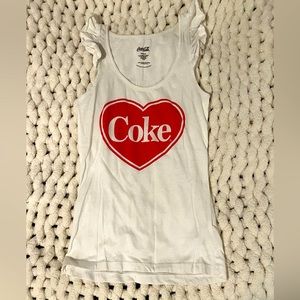 Coca Cola Ruffle Tank Top